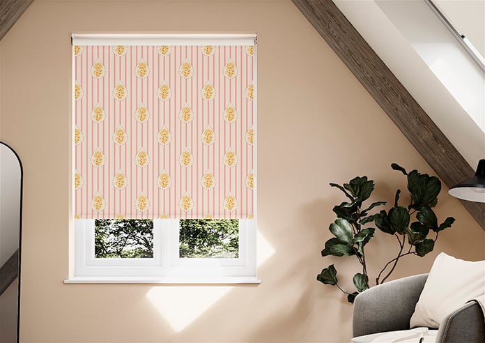 Petal & Block Bolli Stripe, Marigold - Roller Blind - Image 3